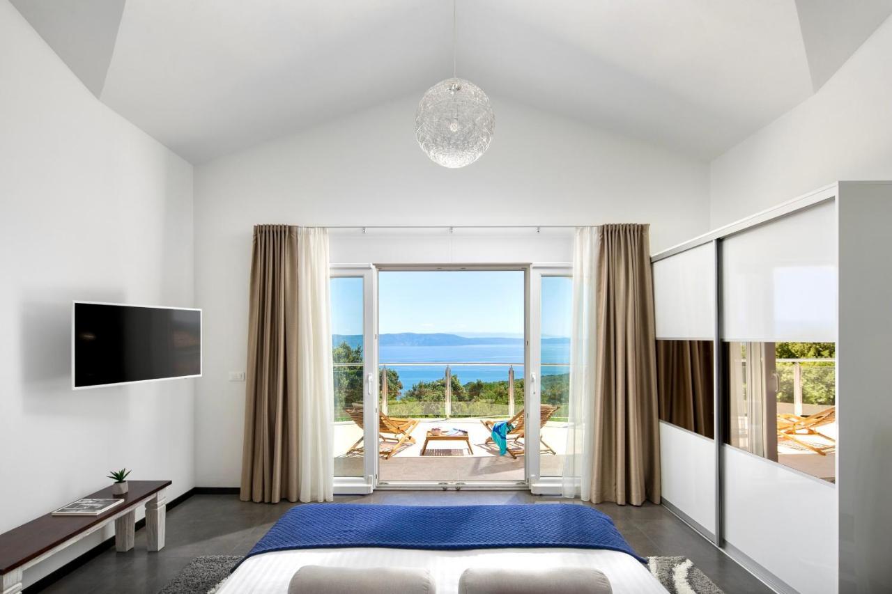 Luxury Panorama Vila With Amazing Seaview In Gondolici 7 Km From Rabac Labin  Kültér fotó